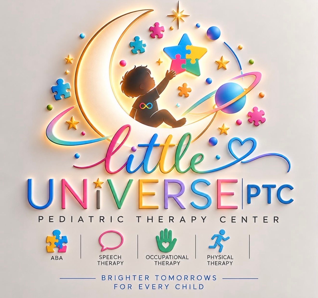 Little Universe PTC — Pediatric Therapy Center. ABA, Speech Therapy, Occupational Therapy, Physical Therapy. Brighter tomorrows for every child.